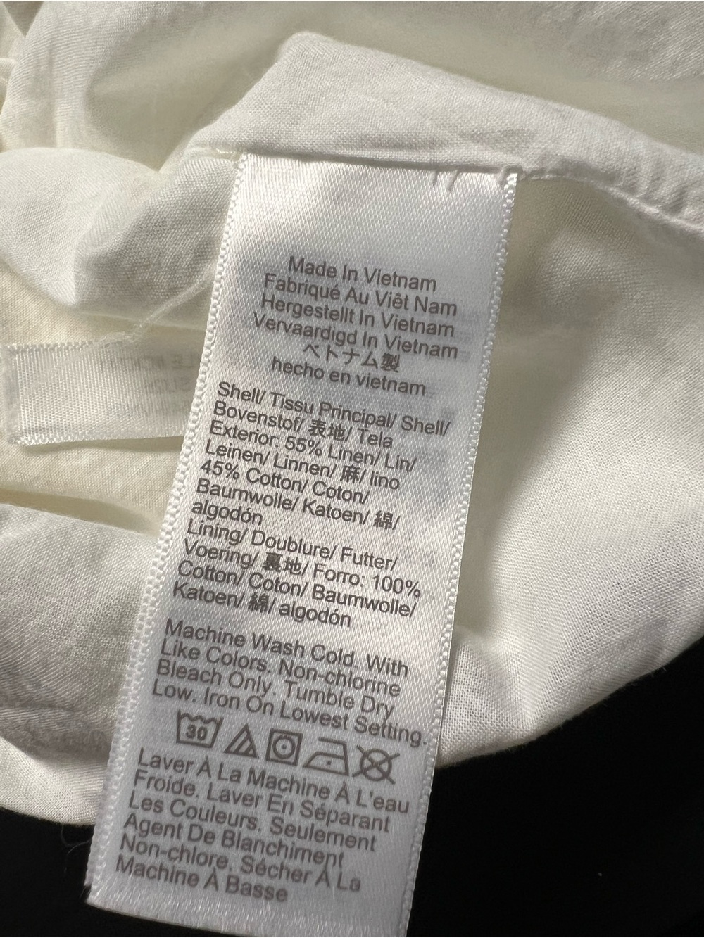 Linen-cotton button-front shell - Picture 7 of 9